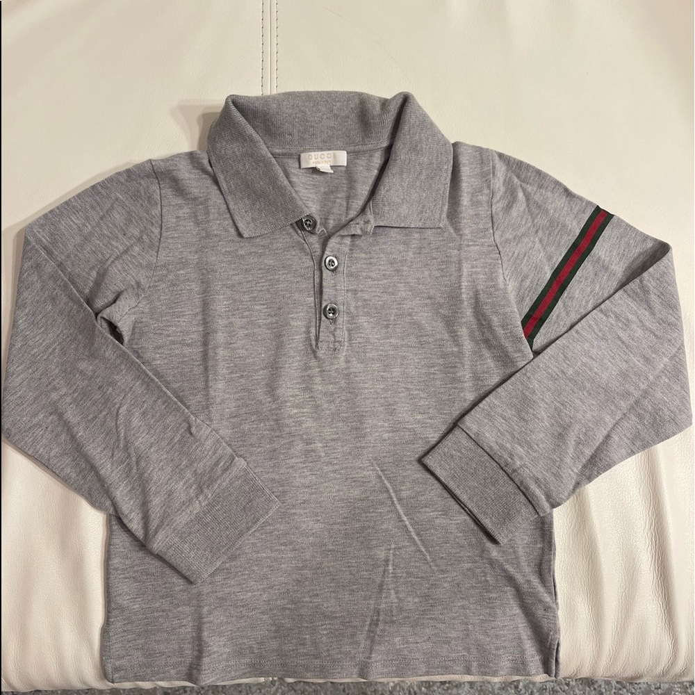 Boys Gucci Long Sleeve Polo